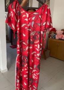 Red Paisley Maxi Dress