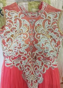 Gown With Embroidery