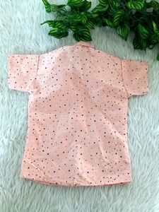 Off White &amp; Peach Colored Shirt Combo (Boys)