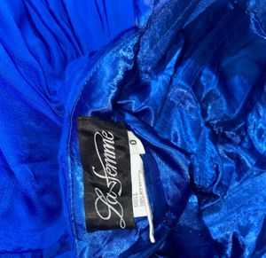 La Femme Royal Blue Cocktail Dress