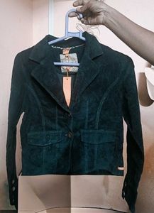 Stylish Black Corduroy Jacket