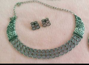 Silver Necklace Set