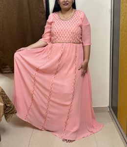 Peach Embellished Gown