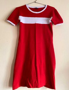Red & White T-Shirt nightdress