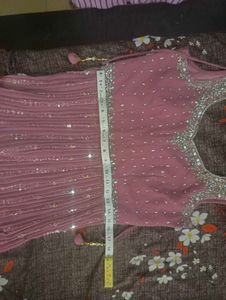 Elegant Mauve Skirt Suit