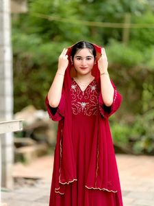 Beautiful Handwork Anarkali Set For Women