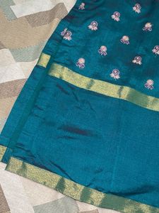 Teal Embroidered Kurta and Pant