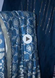 Peacock Blue Embroidered Kurta Set