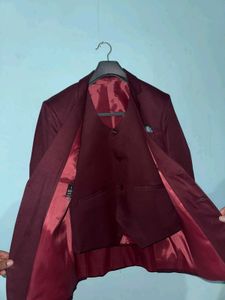Burgundy 3-Piece Suit