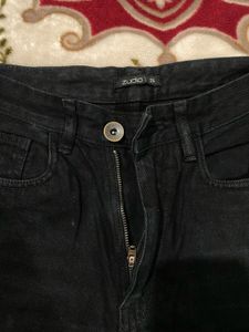 Zudio Women’s Black Wide Leg Jeans