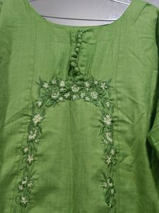 Princess Anarkali Green Kurti