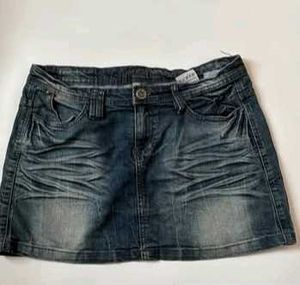 Denim Mini Skirt