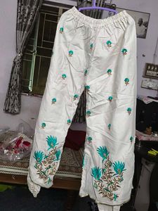 Floral Embroidered Palazzos