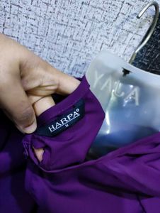 Purple Cutout Top