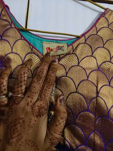 Women Anarkali Style Dress With Dupatta