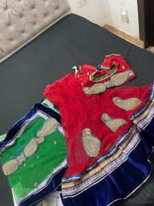 Red Embellished Lehenga Choli