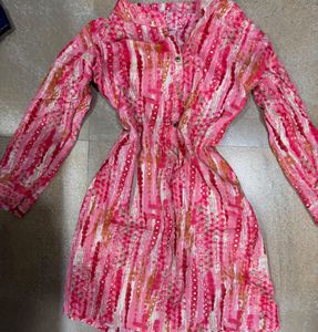 Pink short kurti