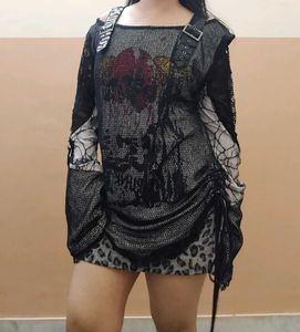 Skull Print Punk rave