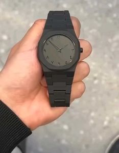 Luxury Black Arabic Dial Watch – Stainless Steel