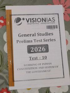 VisionIAS Prelims Test Series 2026