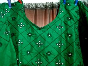 🍀Dark Green Kurti 🍀