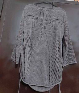 Grey Net Desine Top For 38 Bust