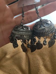 Oxidised Jhumkas