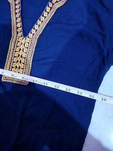 Beautiful Kurti With Neck Embroidery