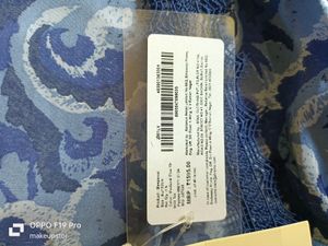 Zivame Artsy Leaves Woven Robe -medievel Blue