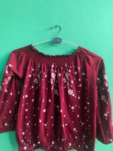 Floral Off-Shoulder Blouse
