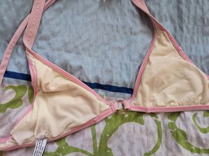 Pink Bralette Halter Neck Top