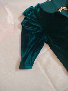 Velvet Crop Top By Ginger