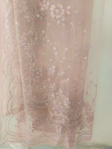 Baby Pink Colour Net Choli (Original Piece)