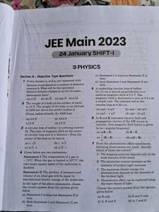 JEE Main PYQ BOOK ,IN BEST CONDITION