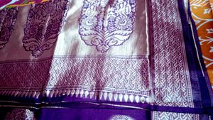 Elegant Purple  new Banarasi Saree