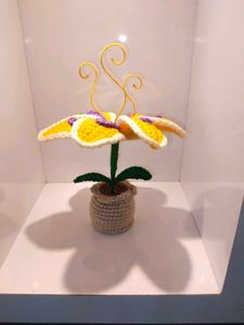 Crochet Tangled Potted Flower ✨