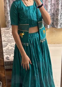 Green Lehenga Choli Set