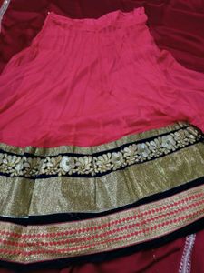 Vintage Pink Embellished Lehenga Choli Set