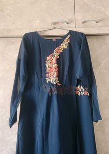 Elegant Navy Blue Ethnic Gown