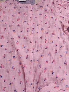 Floral Print Pink Top