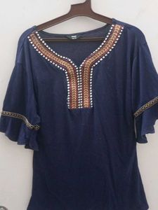 Boho Embroidered Top
