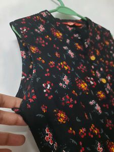 Fusion Printed Summer Kurti Top Office College