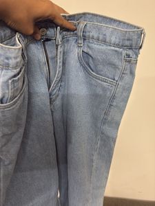Light Wash Straight Leg Jeans