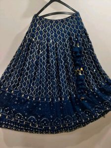 Elegant Blue Lehenga Choli Set