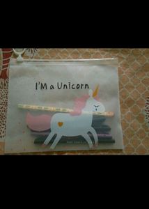 Cute Unicorn Bag And Bracelet Combo💥