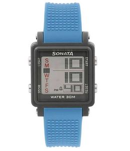 Sonata Blue Digital Watch – Sporty & Smart Look