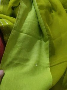 Green Sequence Saree