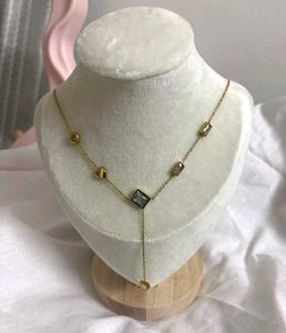 Heart strings lariat necklace anti tarnish