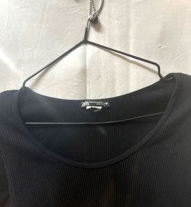 Zara Ribbed Long Sleeve Top