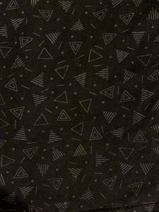 Men's Black Patterned Shorts